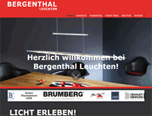Tablet Screenshot of leuchten-bergenthal.de